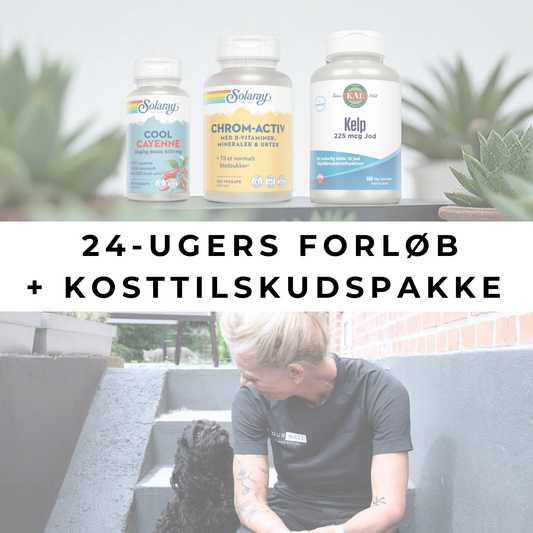 24 ugers livsstilsforløb inkl. kosttilskud